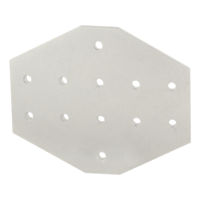 12 Cross Bolts Reinforcement Connection plate 3060 (12 Cross Joining plate) - Extrusion and CNC