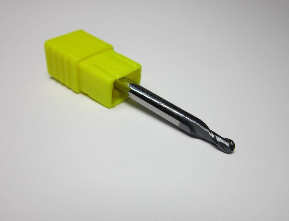 1PCS R01.5 HRC55 2 flutes Tungsten Carbide Ball Nose End Mill set bit - Extrusion and CNC