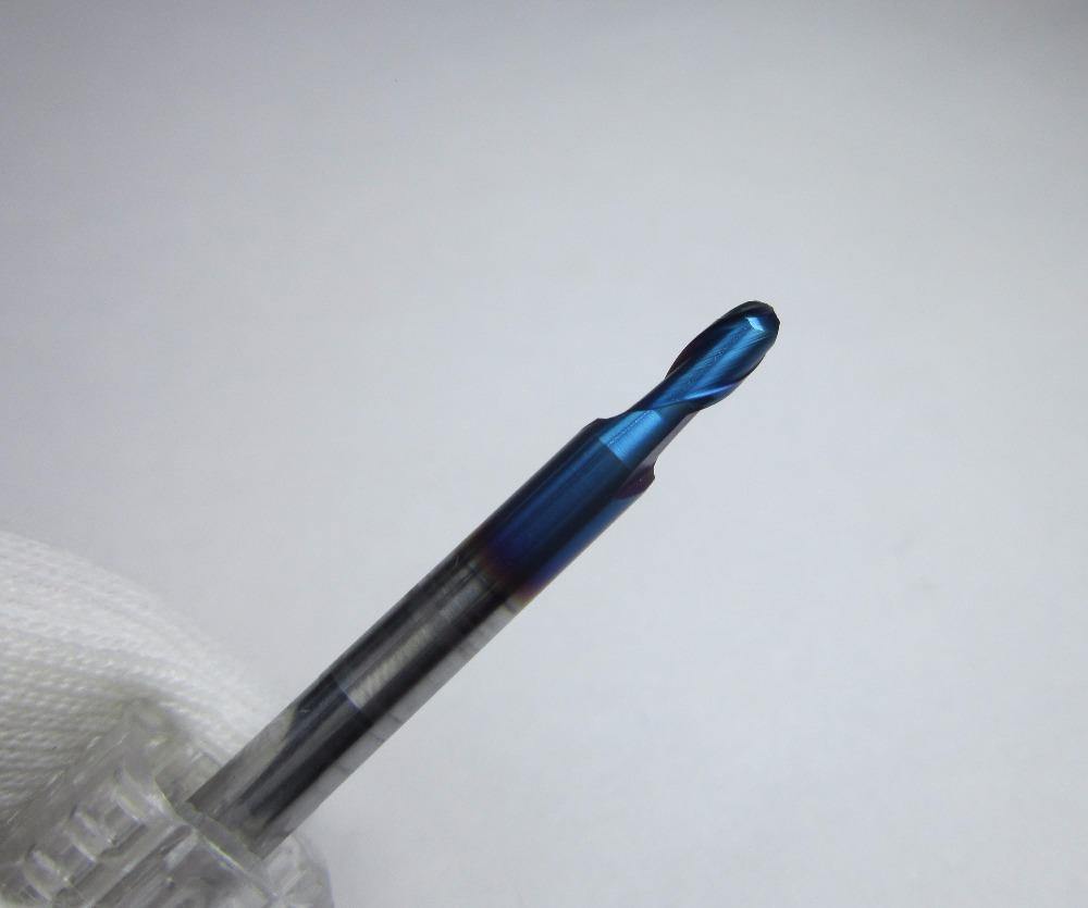 1PCS R01.5 HRC68 2 flutes Tungsten Carbide Ball Nose End Mill set bit - Extrusion and CNC