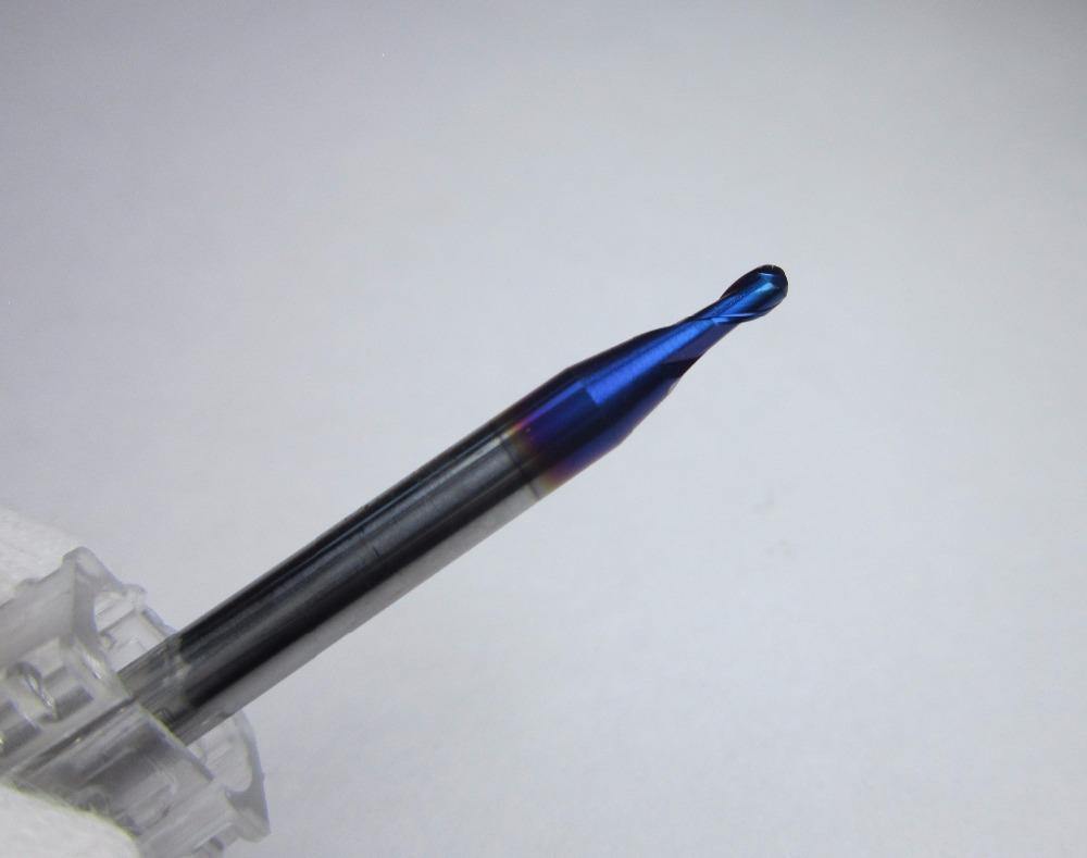1PCS R1.0 HRC68 2 flutes Tungsten Carbide Ball Nose End Mill set bit - Extrusion and CNC