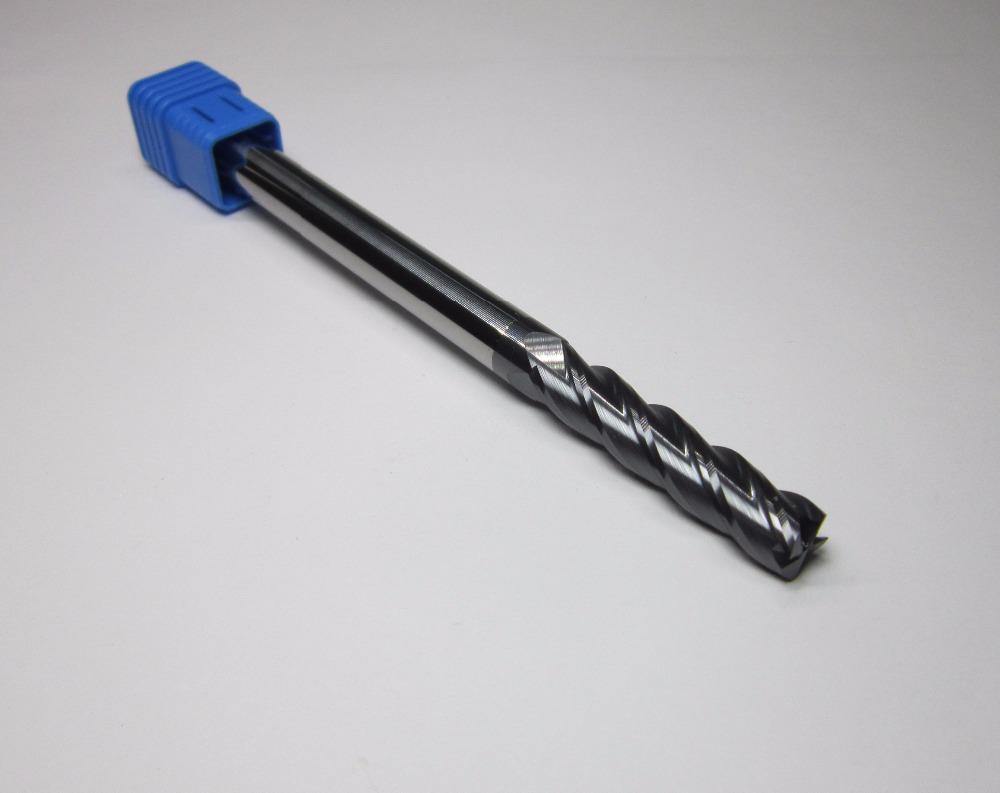 4PCS 4 flutes HRC45 extra long shank L-150mm tungsten carbide end mills set bit - Extrusion and CNC