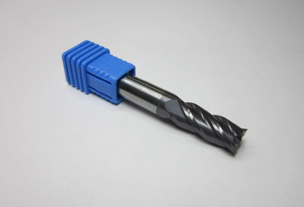 4PCS 4 flutes HRC45 long shank length 75mm tungsten carbide end mills set bits - Extrusion and CNC