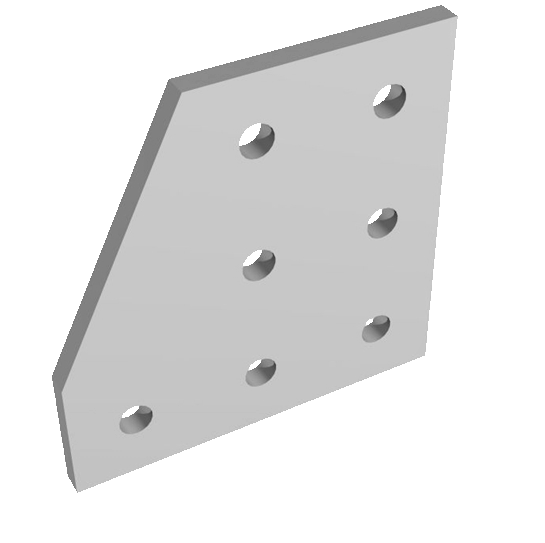 7L Bolts Reinforcement Connection Joining plate 3060 (7 L Joining plate) - Extrusion and CNC