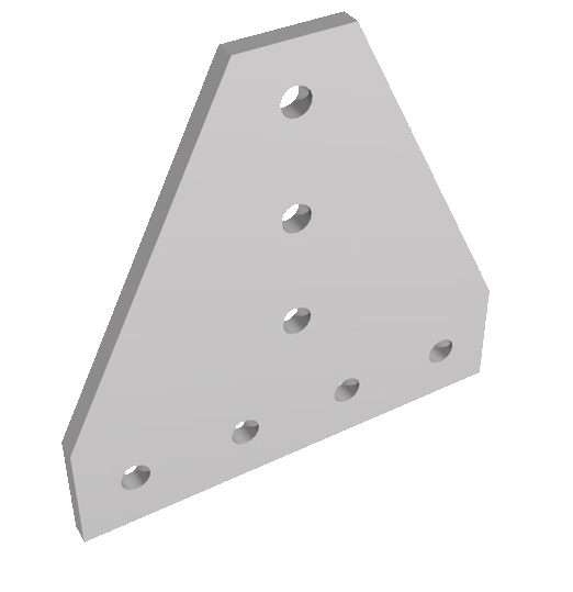 7T Bolts Reinforcement Connection plate 4040 (7 Tee Joining plate) - Extrusion and CNC