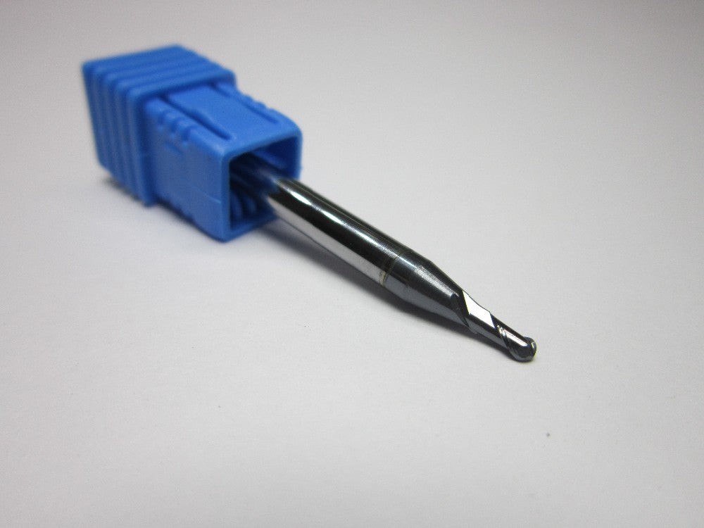 8PCS R0.5 1.0 1.5 2.0 2.5 3.0 4.0 5.0 HRC45 2 flutes Tungsten Carbide Ball Nose End Mill set bits - Extrusion and CNC