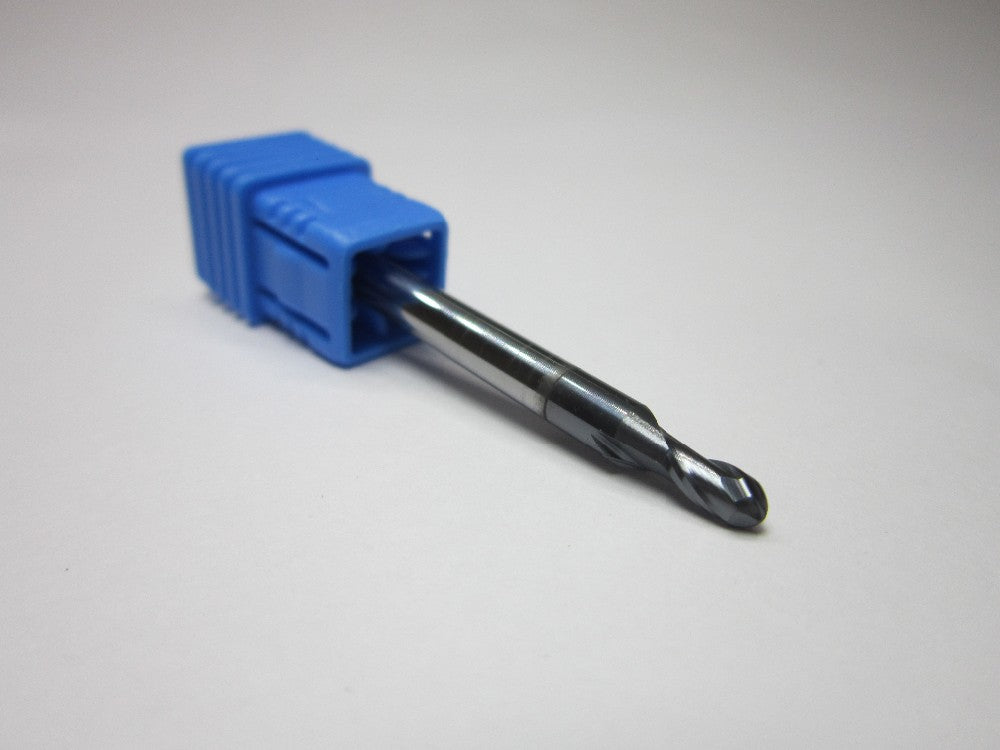 8PCS R0.5 1.0 1.5 2.0 2.5 3.0 4.0 5.0 HRC45 2 flutes Tungsten Carbide Ball Nose End Mill set bits - Extrusion and CNC