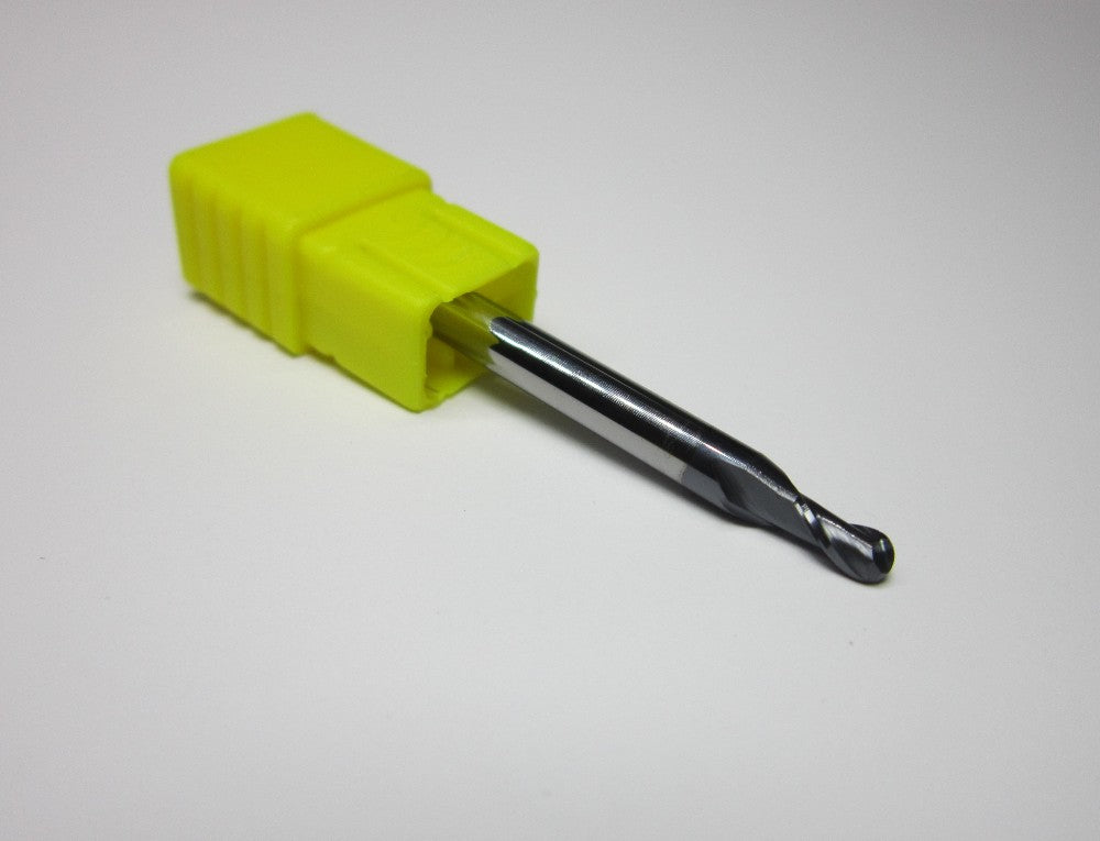 8PCS R0.5 1.0 1.5 2.0 2.5 3.0 4.0 5.0 HRC55 2 flutes Tungsten Carbide Ball Nose End Mill set bits - Extrusion and CNC