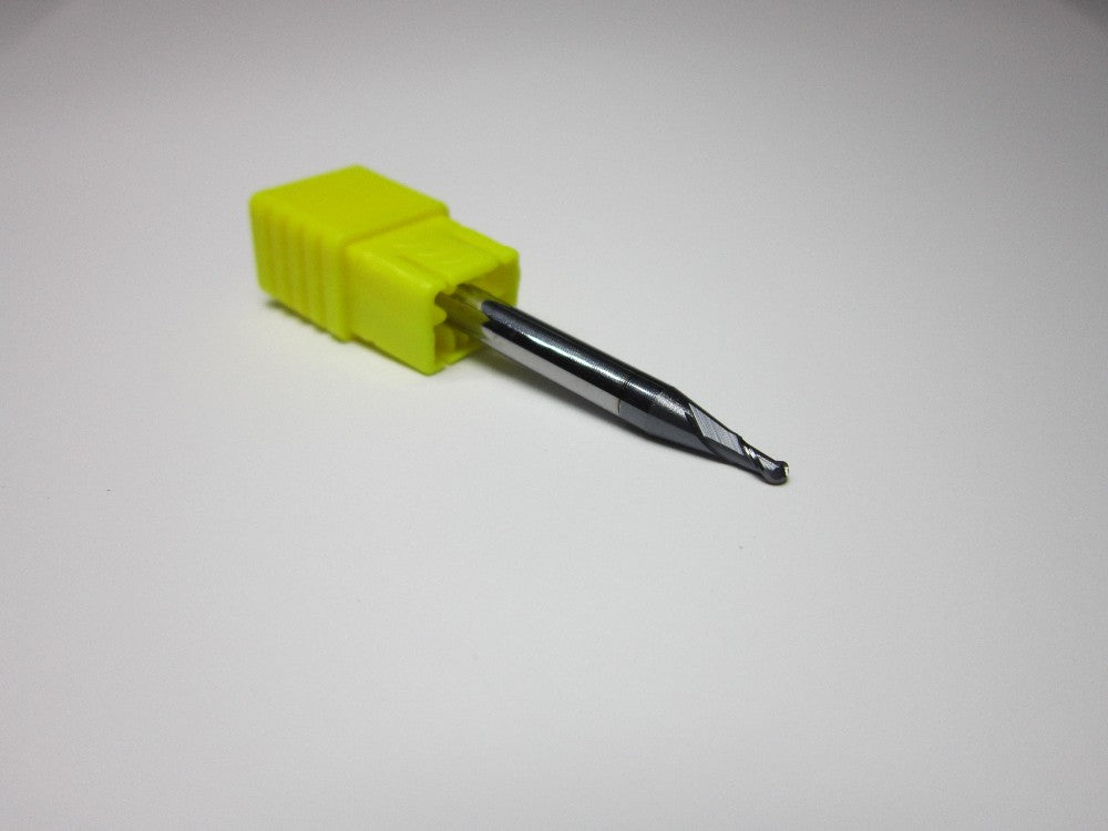 8PCS R0.5 1.0 1.5 2.0 2.5 3.0 4.0 5.0 HRC55 2 flutes Tungsten Carbide Ball Nose End Mill set bits - Extrusion and CNC