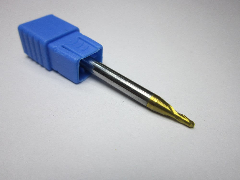 8PCS R0.5 1.0 1.5 2.0 2.5 3.0 4.0 5.0 HRC58 2 flutes Tungsten Carbide Ball Nose End Mill set bits - Extrusion and CNC