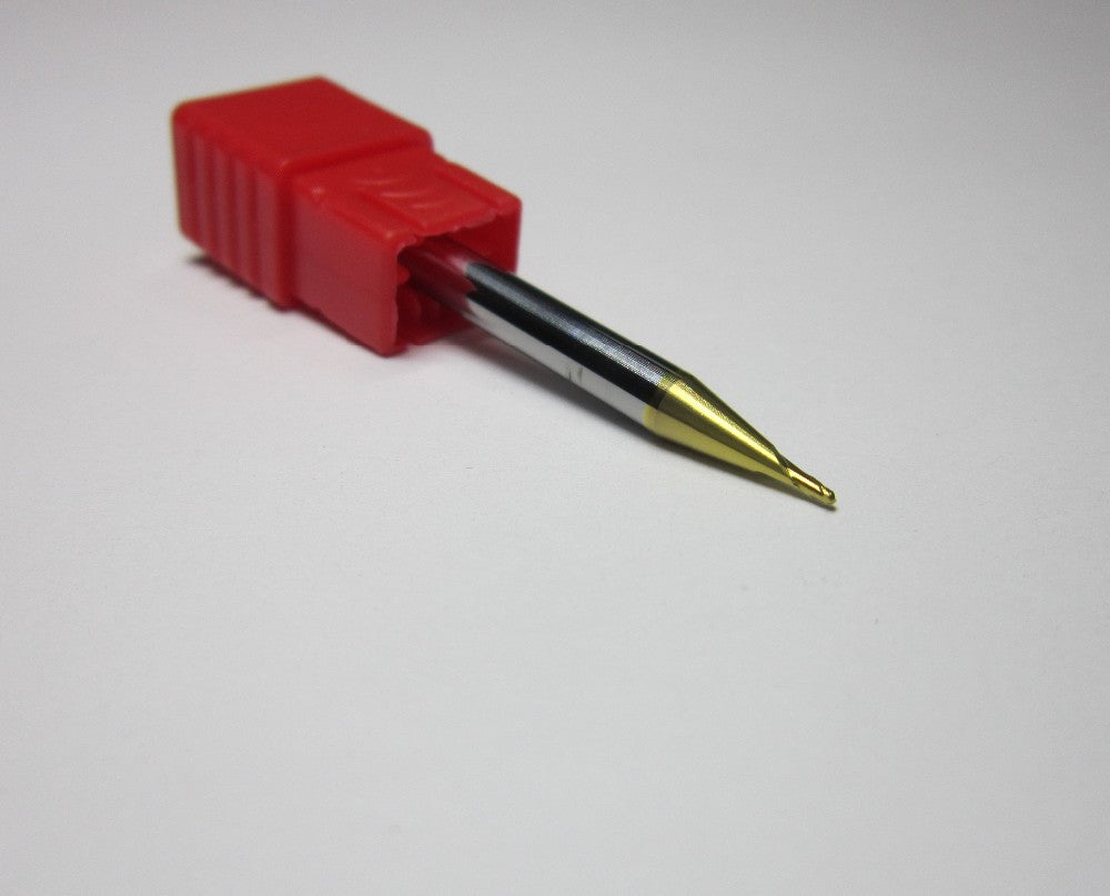 8PCS R0.5 1.0 1.5 2.0 2.5 3.0 4.0 5.0 HRC62 2 flutes Tungsten Carbide Ball Nose End Mill set bits - Extrusion and CNC