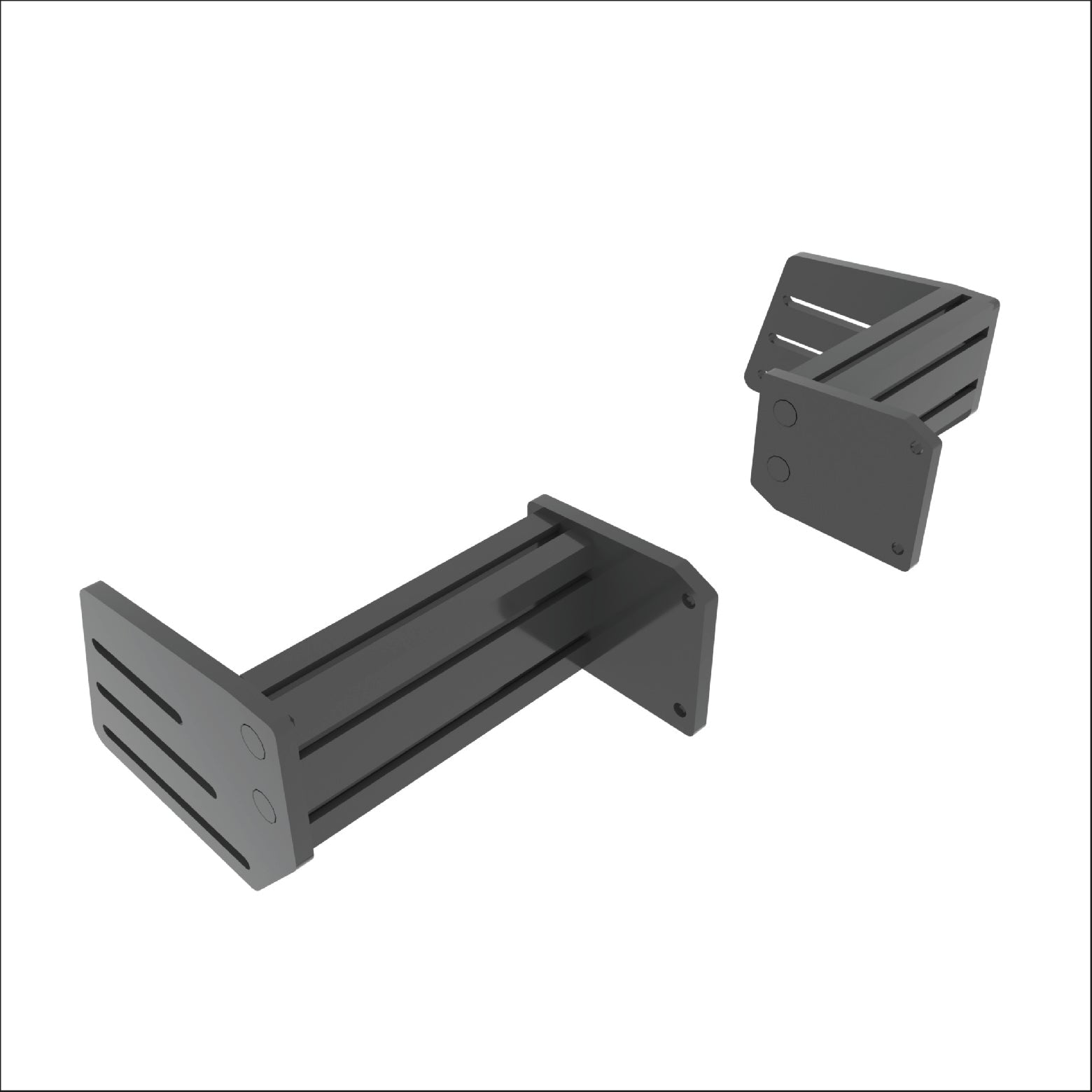 P1-ALPHA Fanatec Podium Mounting Bracket - Extrusion and CNC