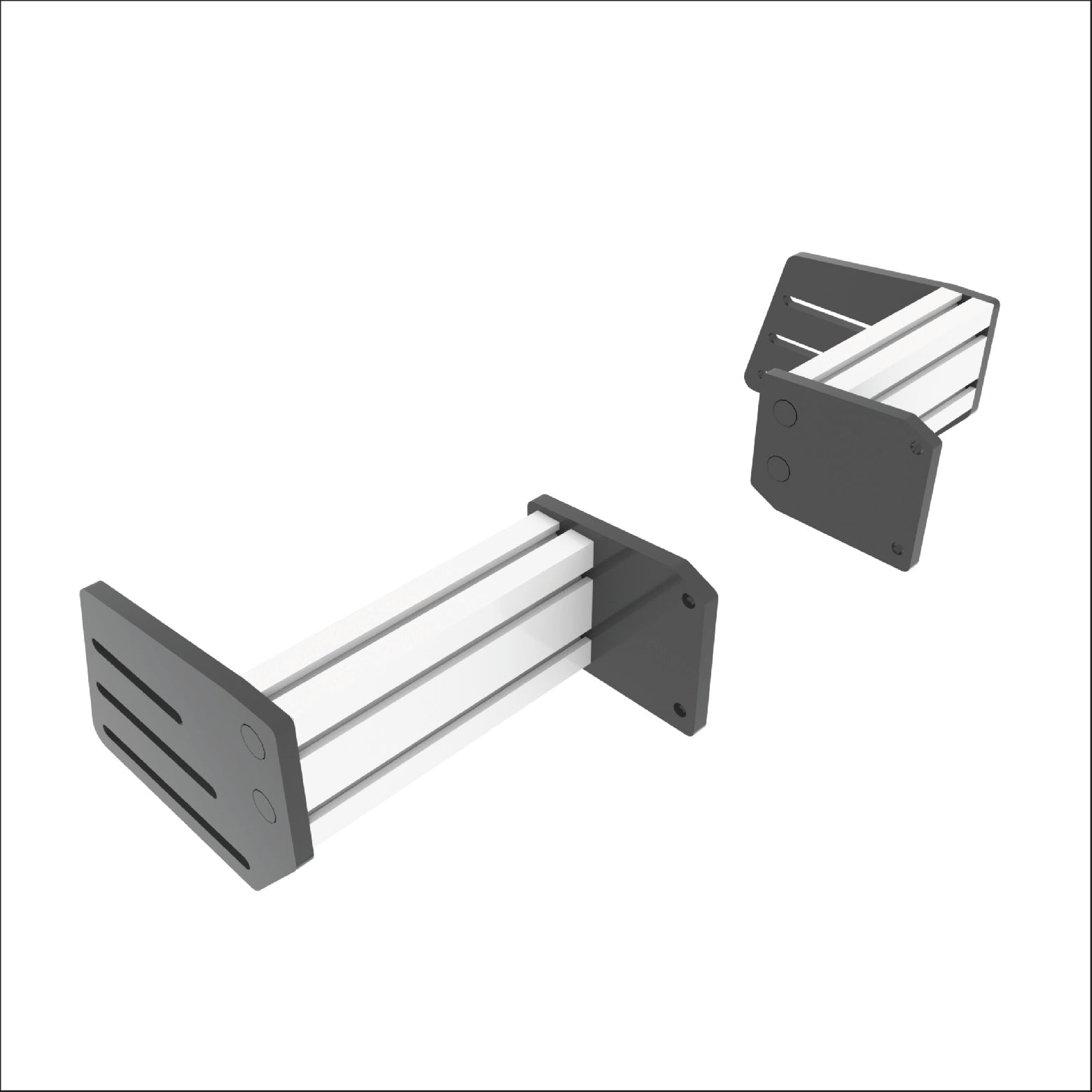 P1-ALPHA Fanatec Podium Mounting Bracket - Extrusion and CNC