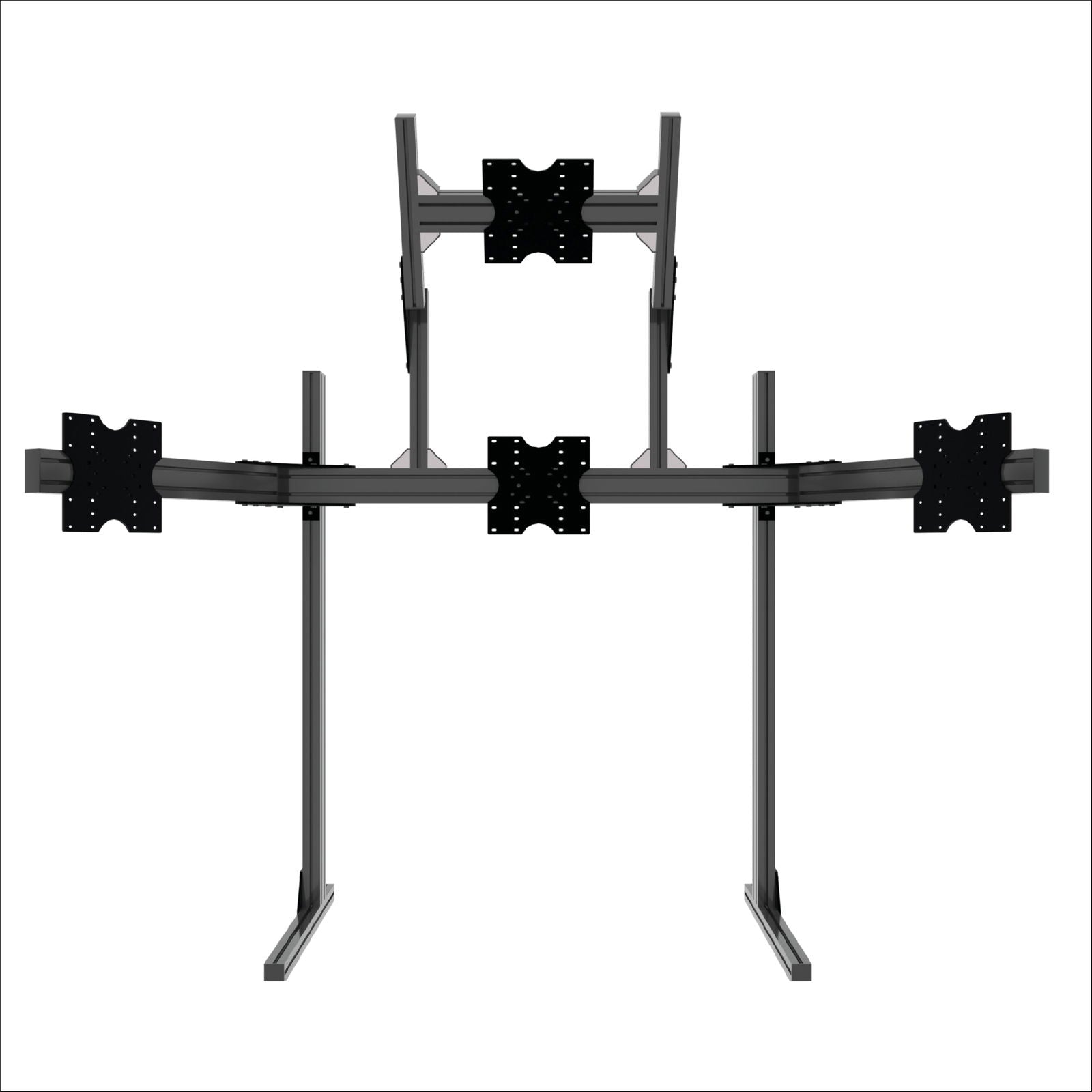 Quad monitor stand kit - Extrusion and CNC