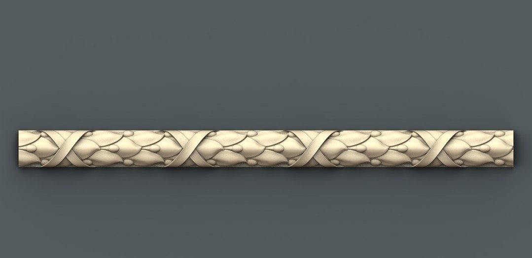 STL Format 3D Border Decoration -024 - Extrusion and CNC