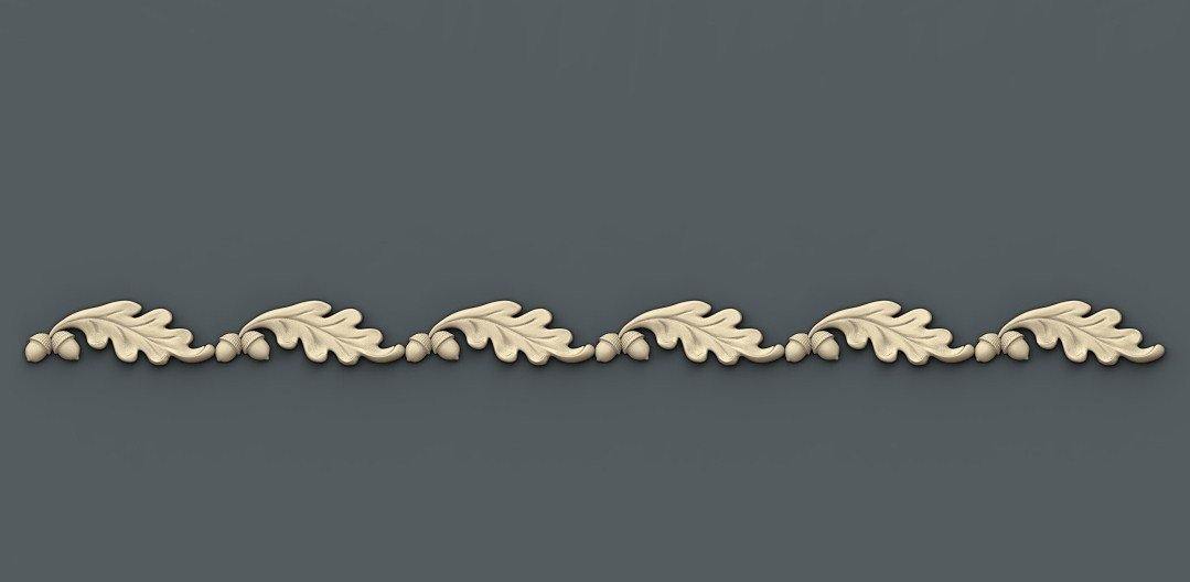 STL Format 3D Border Decoration -032 - Extrusion and CNC