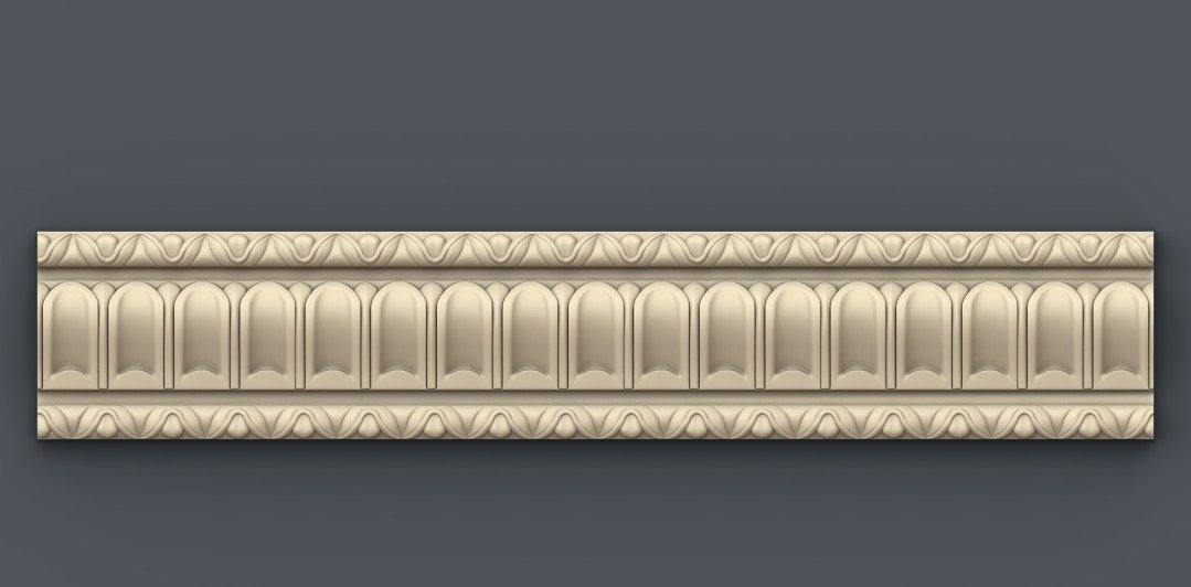 STL Format 3D Border Decoration -055 - Extrusion and CNC
