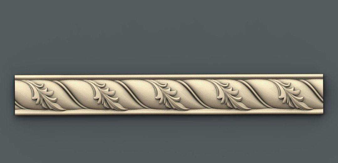 STL Format 3D Border Decoration -067 - Extrusion and CNC