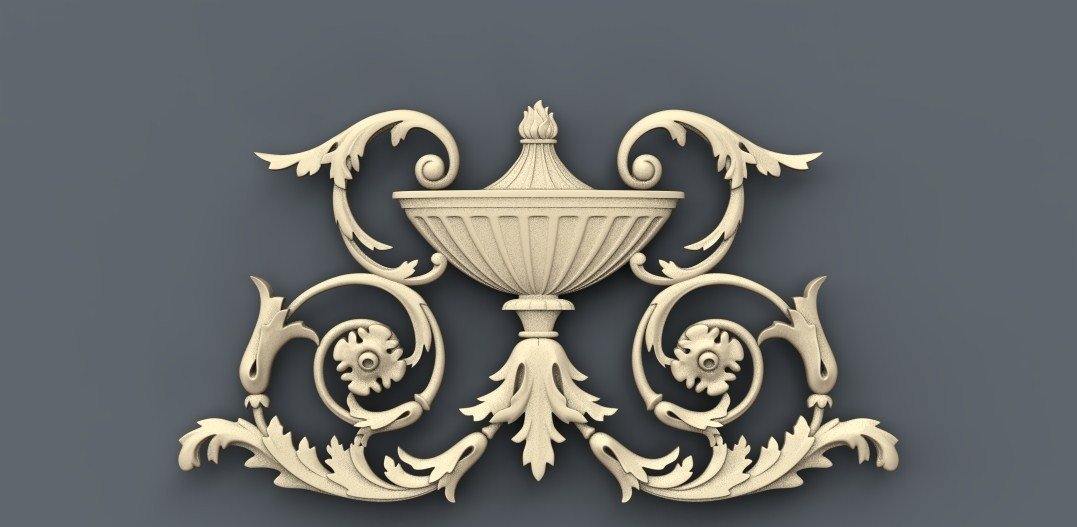 STL Format 3D Decoration Doors Patterns - 007 - Extrusion and CNC