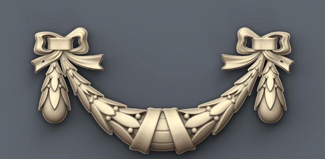 STL Format 3D Decoration Doors Patterns - 026 - Extrusion and CNC