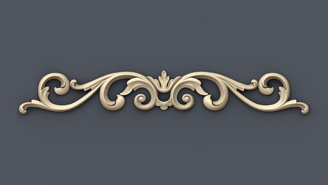 STL Format 3D Decoration Doors Patterns - 050 - Extrusion and CNC