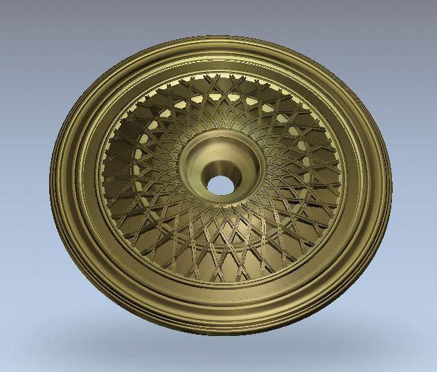 STL Format 3D Furniture Ceiling Decoration Round Patterns - 035 - Extrusion and CNC