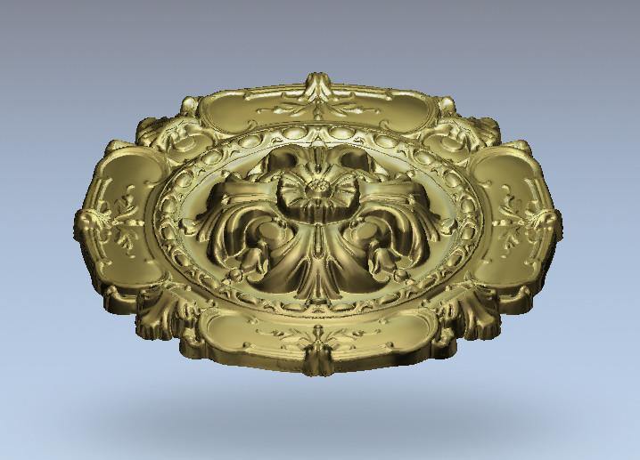 STL Format 3D Furniture Ceiling Decoration Round Patterns - 041 - Extrusion and CNC