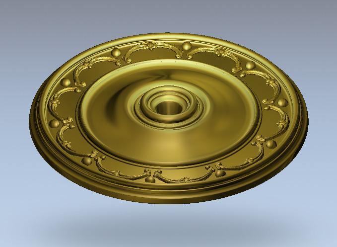 STL Format 3D Furniture Ceiling Decoration Round Patterns - 057 - Extrusion and CNC