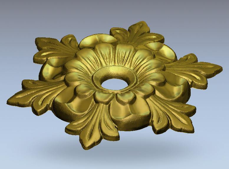 STL Format 3D Furniture Ceiling Decoration Round Patterns - 069 - Extrusion and CNC