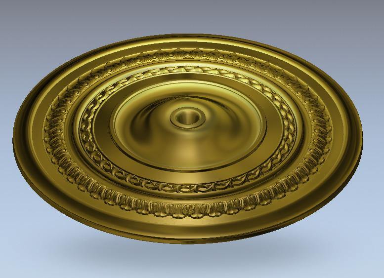STL Format 3D Furniture Ceiling Decoration Round Patterns - 078 - Extrusion and CNC