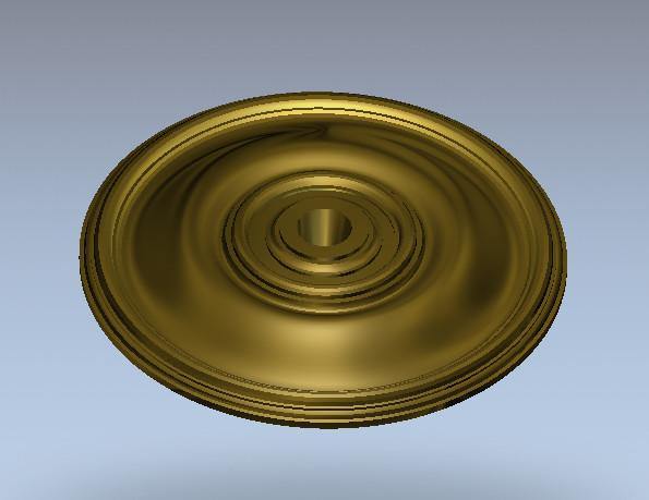 STL Format 3D Furniture Ceiling Decoration Round Patterns - 084 - Extrusion and CNC