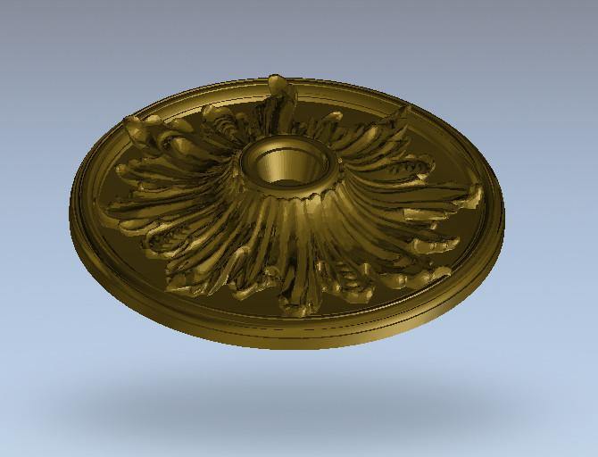 STL Format 3D Furniture Ceiling Decoration Round Patterns - 088 - Extrusion and CNC