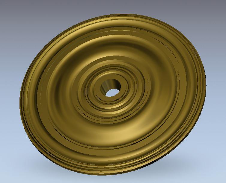 STL Format 3D Furniture Ceiling Decoration Round Patterns - 090 - Extrusion and CNC