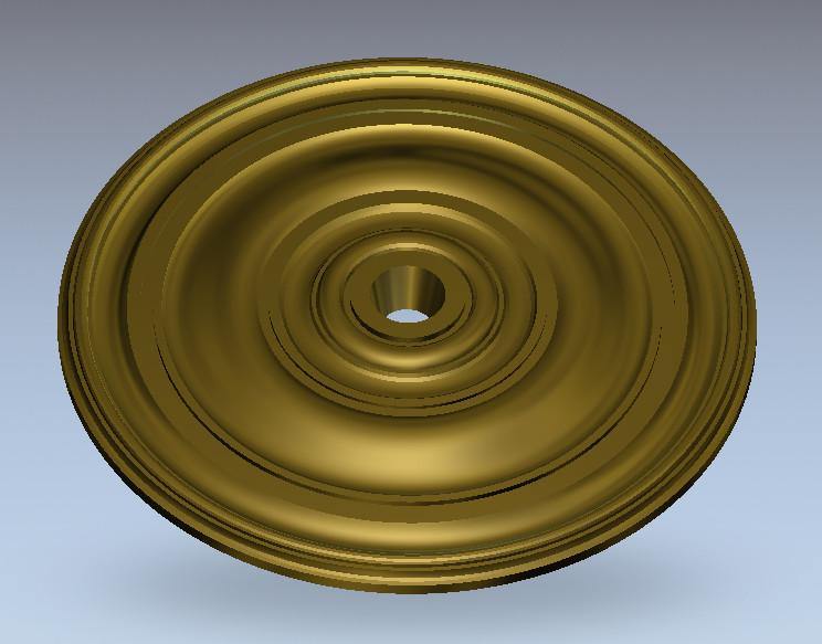STL Format 3D Furniture Ceiling Decoration Round Patterns - 095 - Extrusion and CNC