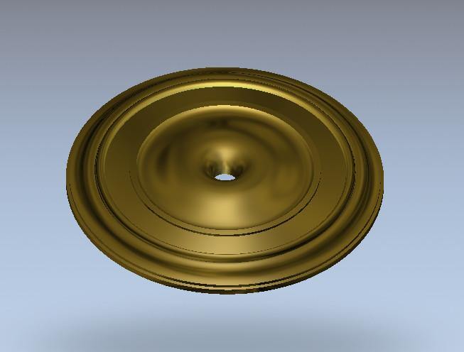 STL Format 3D Furniture Ceiling Decoration Round Patterns - 096 - Extrusion and CNC