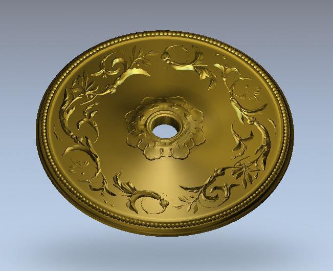 STL Format 3D Furniture Ceiling Decoration Round Patterns - 103 - Extrusion and CNC