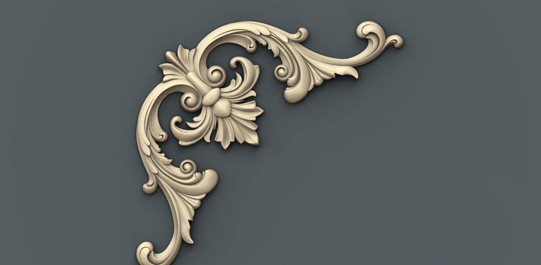 STL Format 3D Furniture Decoration - 039 - Extrusion and CNC