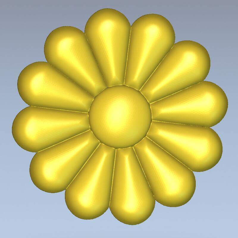 STL Format 3D Furniture Decorativ Round Patterns - 025 - Extrusion and CNC