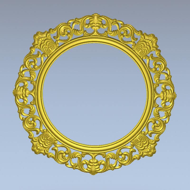 STL Format 3D Furniture Decorativ Round Patterns - 039 - Extrusion and CNC