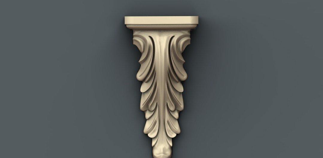 STL Format 3D Furniture , Doors Decoration Figure - 008 - Extrusion and CNC