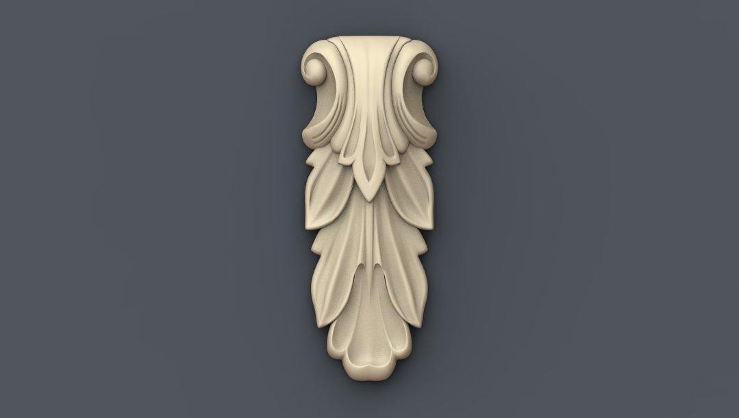 STL Format 3D Furniture , Doors Decoration Figure - 027 - Extrusion and CNC