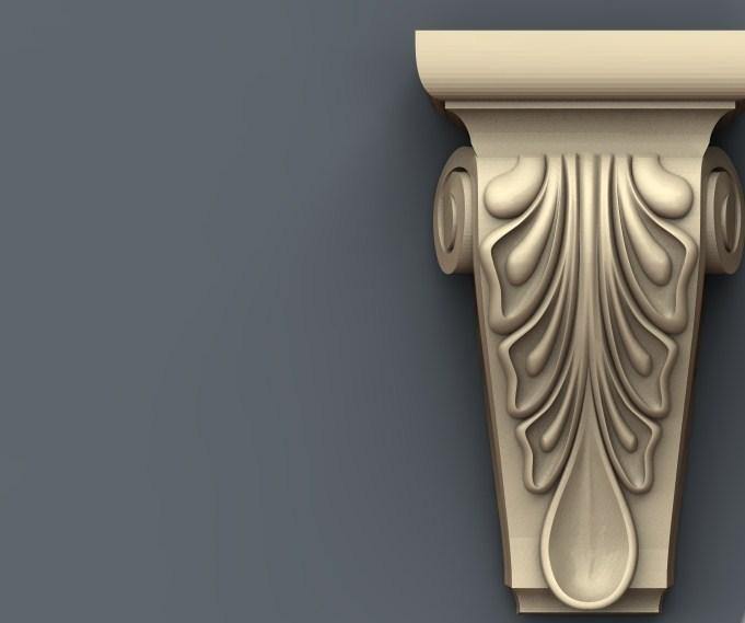 STL Format 3D Furniture , Doors Decoration Figure - 030 - Extrusion and CNC