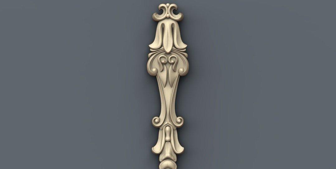STL Format 3D Furniture , Doors Decoration Figure - 032 - Extrusion and CNC