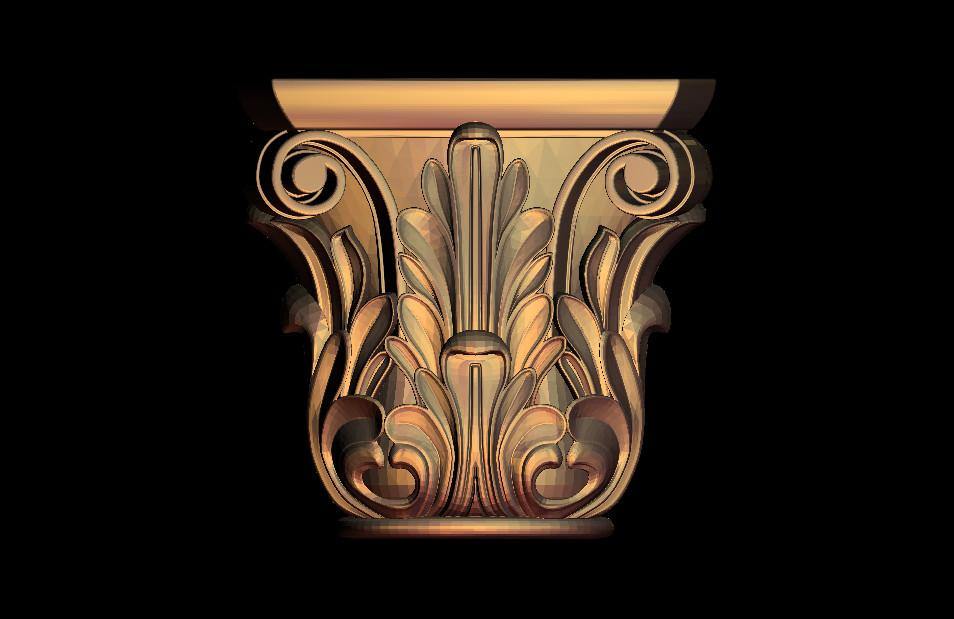 STL Format 3D Furniture , Doors Decoration Figure - 034 - Extrusion and CNC