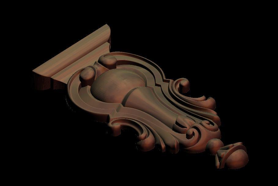 STL Format 3D Furniture , Doors Decoration Figure - 036 - Extrusion and CNC