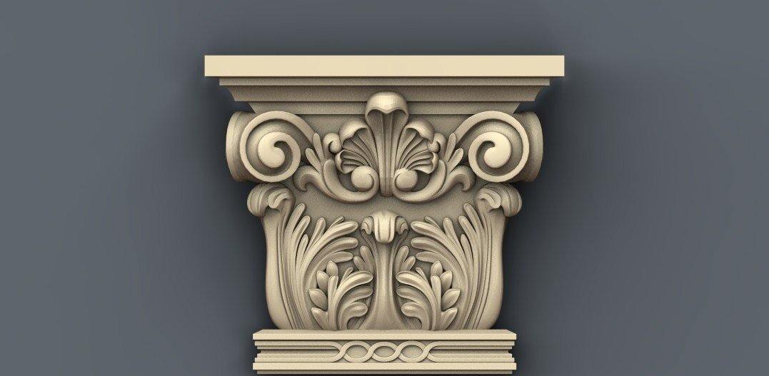 STL Format 3D Furniture , Doors Decoration Figure - 044 - Extrusion and CNC