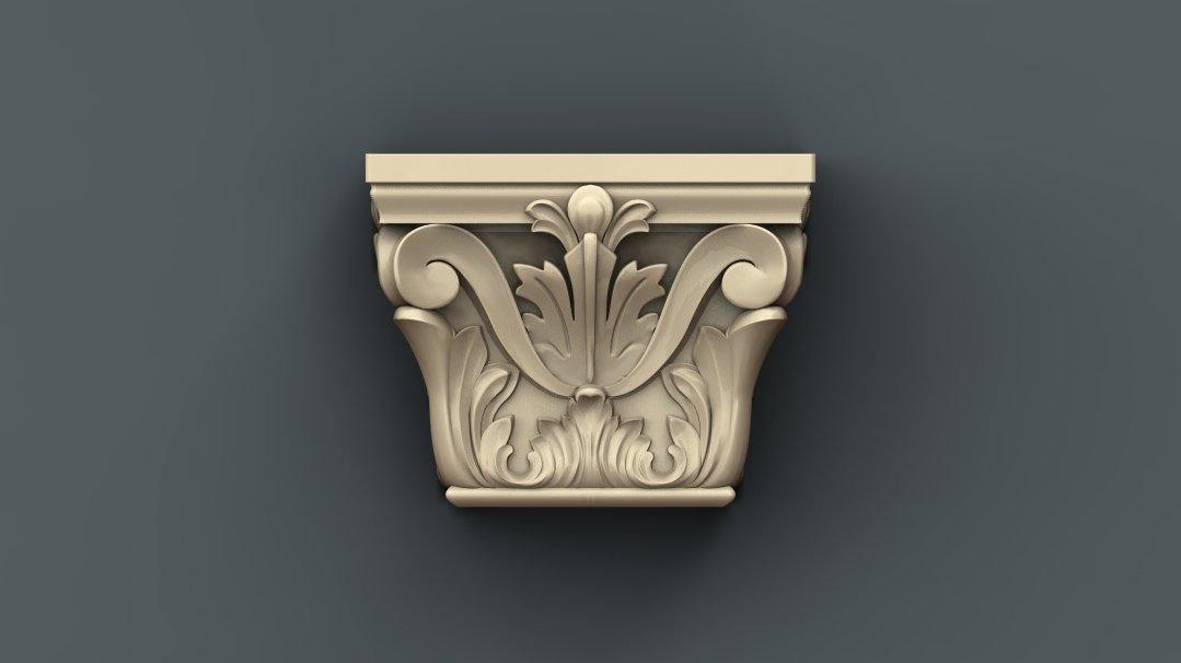 STL Format 3D Furniture , Doors Decoration Figure - 048 - Extrusion and CNC