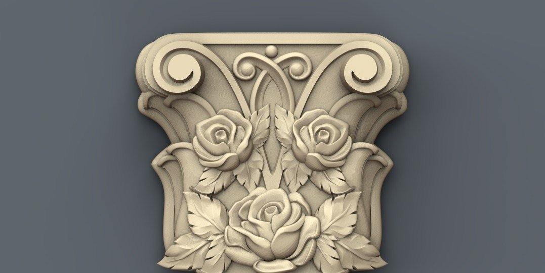 STL Format 3D Furniture , Doors Decoration Figure - 050 - Extrusion and CNC