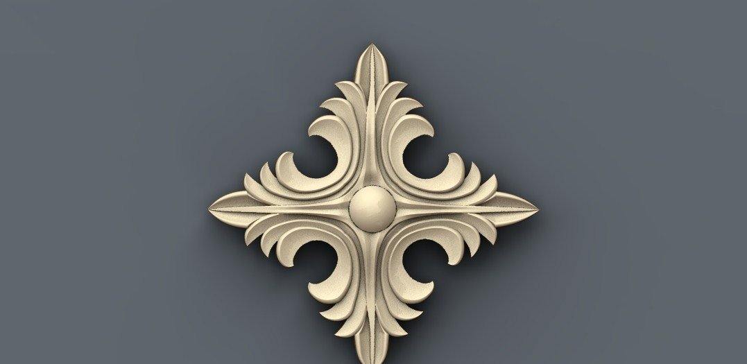 STL Format 3D Furniture , Doors Decoration Square - 027 - Extrusion and CNC