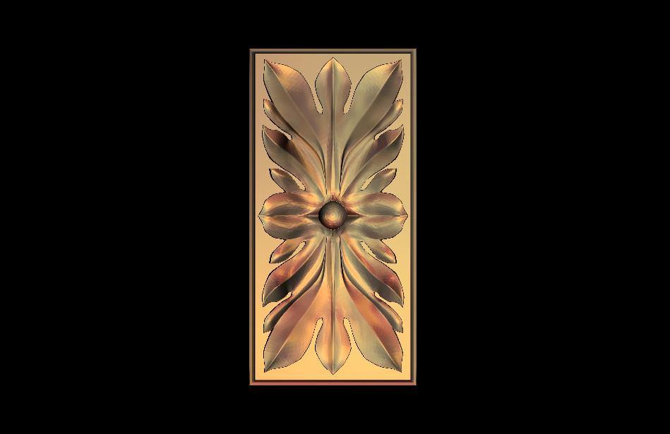 STL Format 3D Furniture , Doors Decoration Square - 031 - Extrusion and CNC