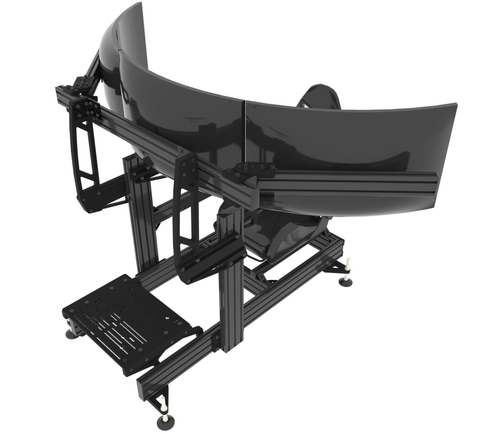 X1 - Infinity Pivot Integrated Monitor Mount - Extrusion and CNC